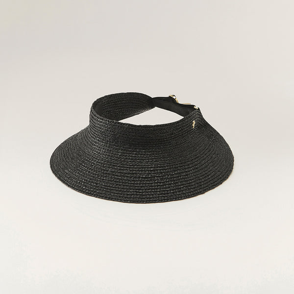 Maris | Charcoal Women's Visor Hat | Helen Kaminski