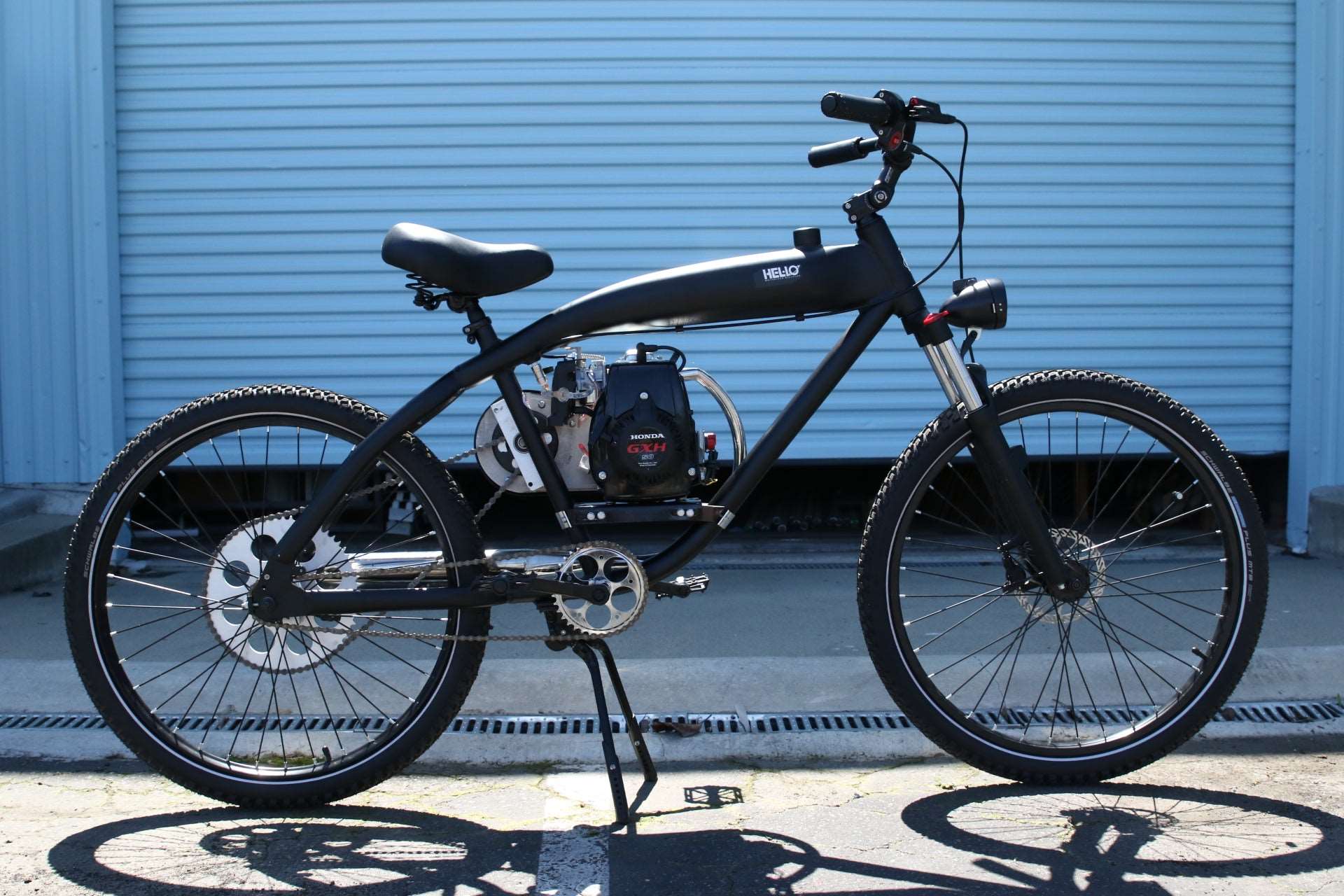 Helio Stealth v3 49cc EZM with Honda GXH50 Motorized Bike