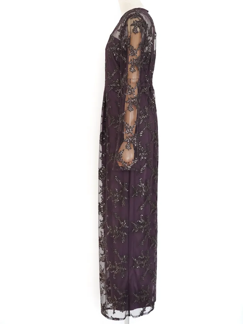 Ameri VINTAGE（アメリ ヴィンテージ）SOANGLE LACE ROMPERS（ブラウン