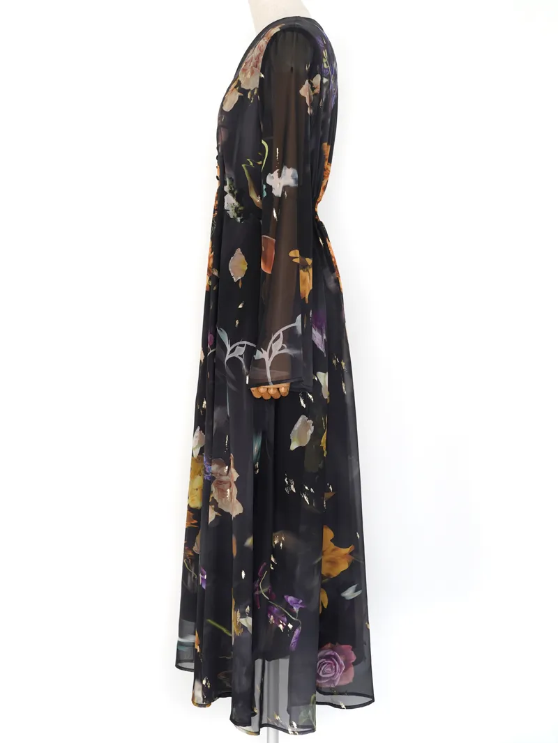 Ameri VINTAGE（アメリ ヴィンテージ）UND SCAN FLOWER DRESS