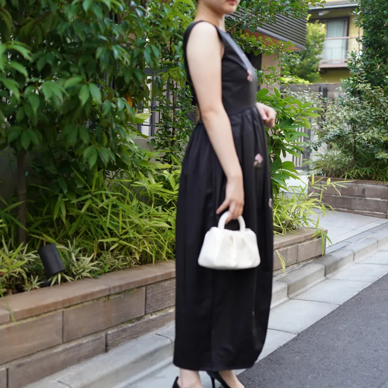 Ameri VINTAGE（アメリ ヴィンテージ）EMBROIDERY DRESS（ブラック/M