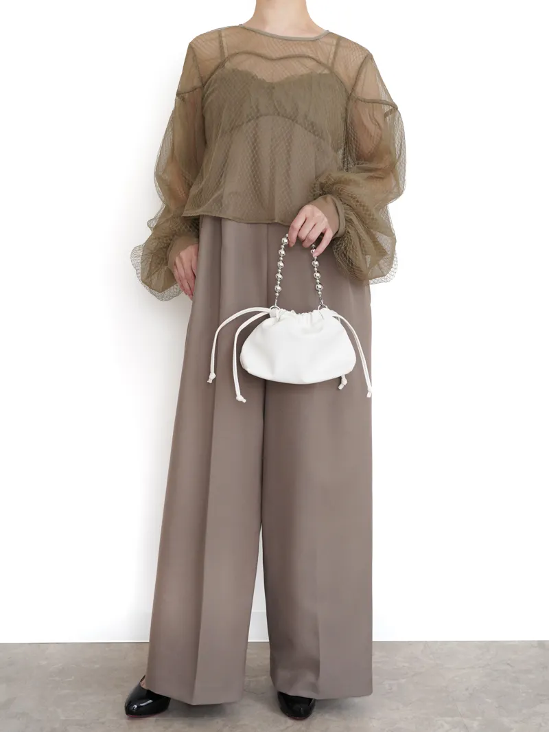 Ameri VINTAGE（アメリ ヴィンテージ）NET TULLE TOP LAYERED ROMPERS