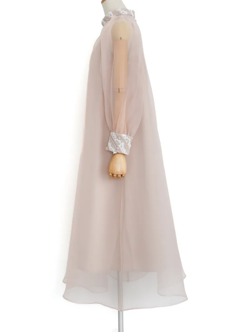 Acka.（エーシーケーエー）sheer over one-piece（ベージュ/2