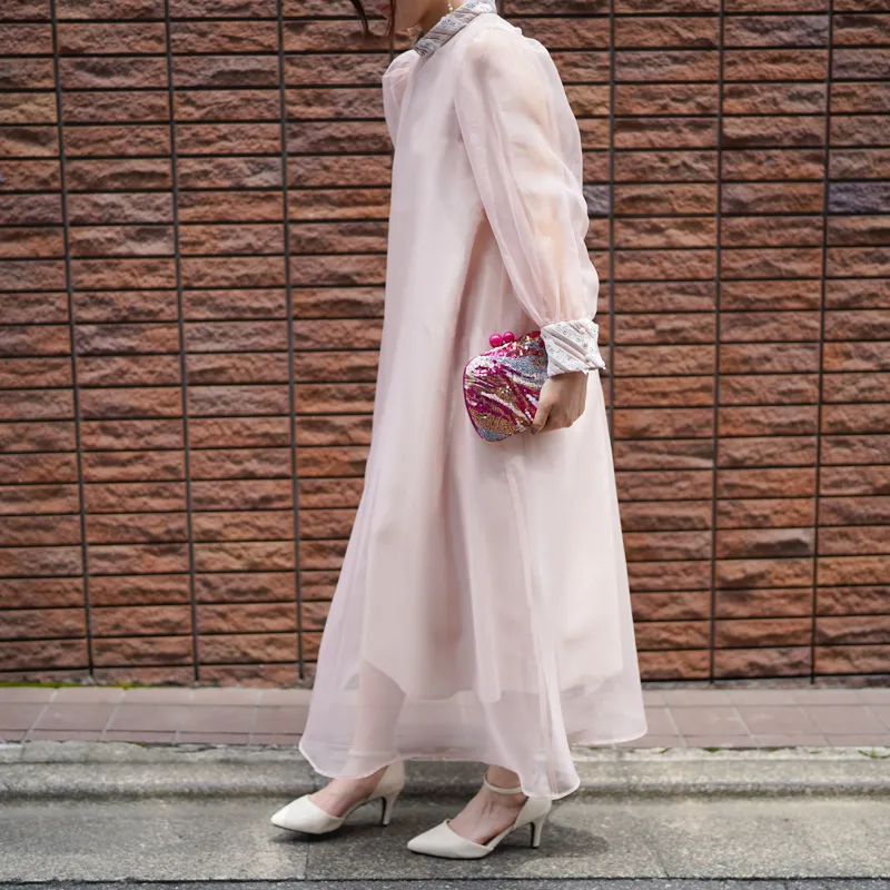 Acka.（エーシーケーエー）sheer over one-piece（ベージュ/2