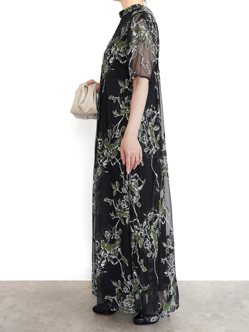 Ameri VINTAGE（アメリ ヴィンテージ）WILD ROSE CANVAS ART DRESS