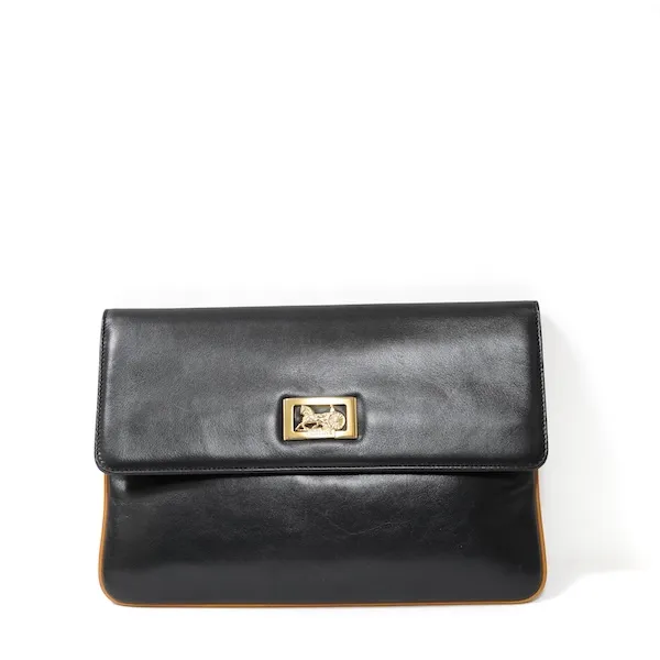 CELINE（セリーヌ）ヴィンテージクラッチバッグ（ブラック）| ブランド