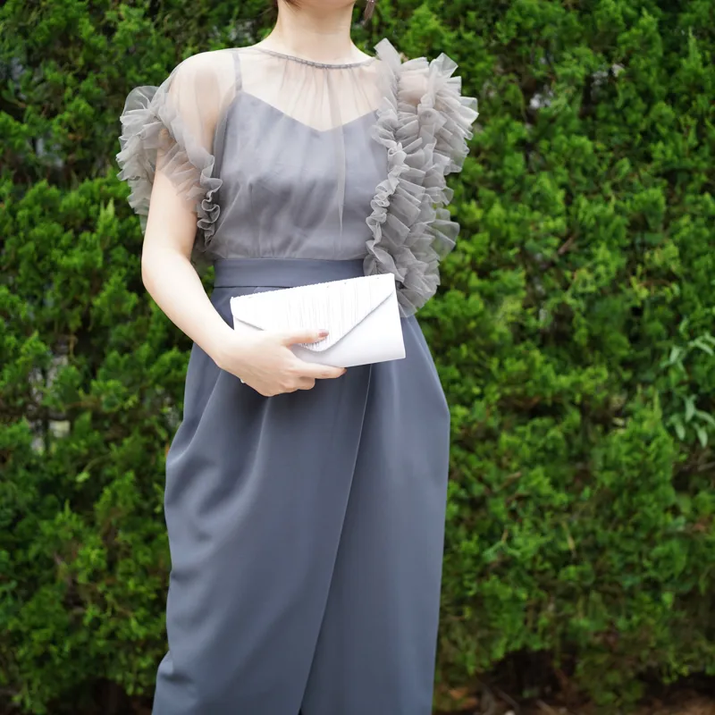 LAGUNAMOON（ラグナムーン）LADYチュールドッキングコクーンワンピース