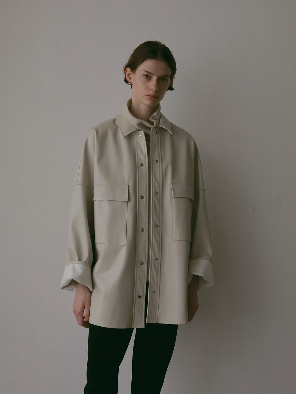 合皮ビッグCPOジャケット | Jacket | HER. Online Store