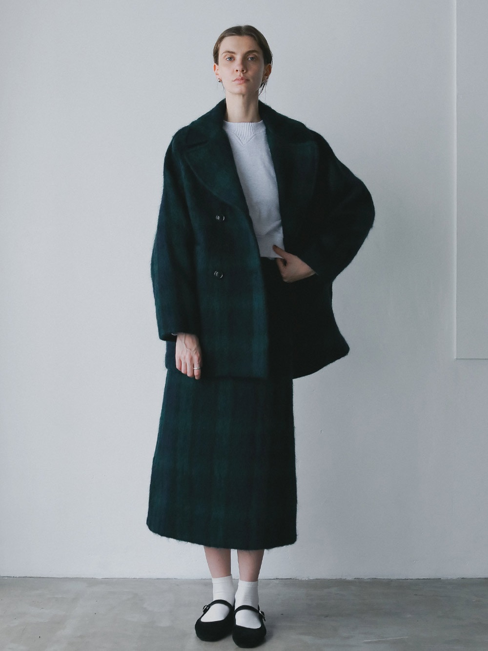 TICCA チェックシャギーPコート | Coat | HER. Online Store