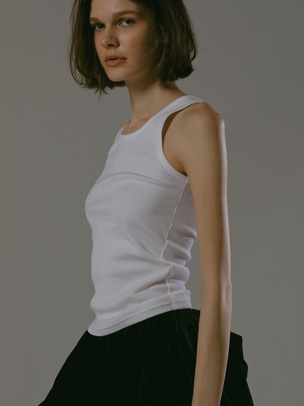 コットンリブタンクトップ | Cut and sew | HER. Online Store