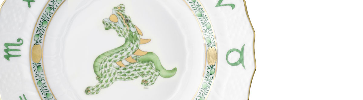 美品】HEREND ヴィクトリア プレーン 干支小筺 申 さる ボンボニエール