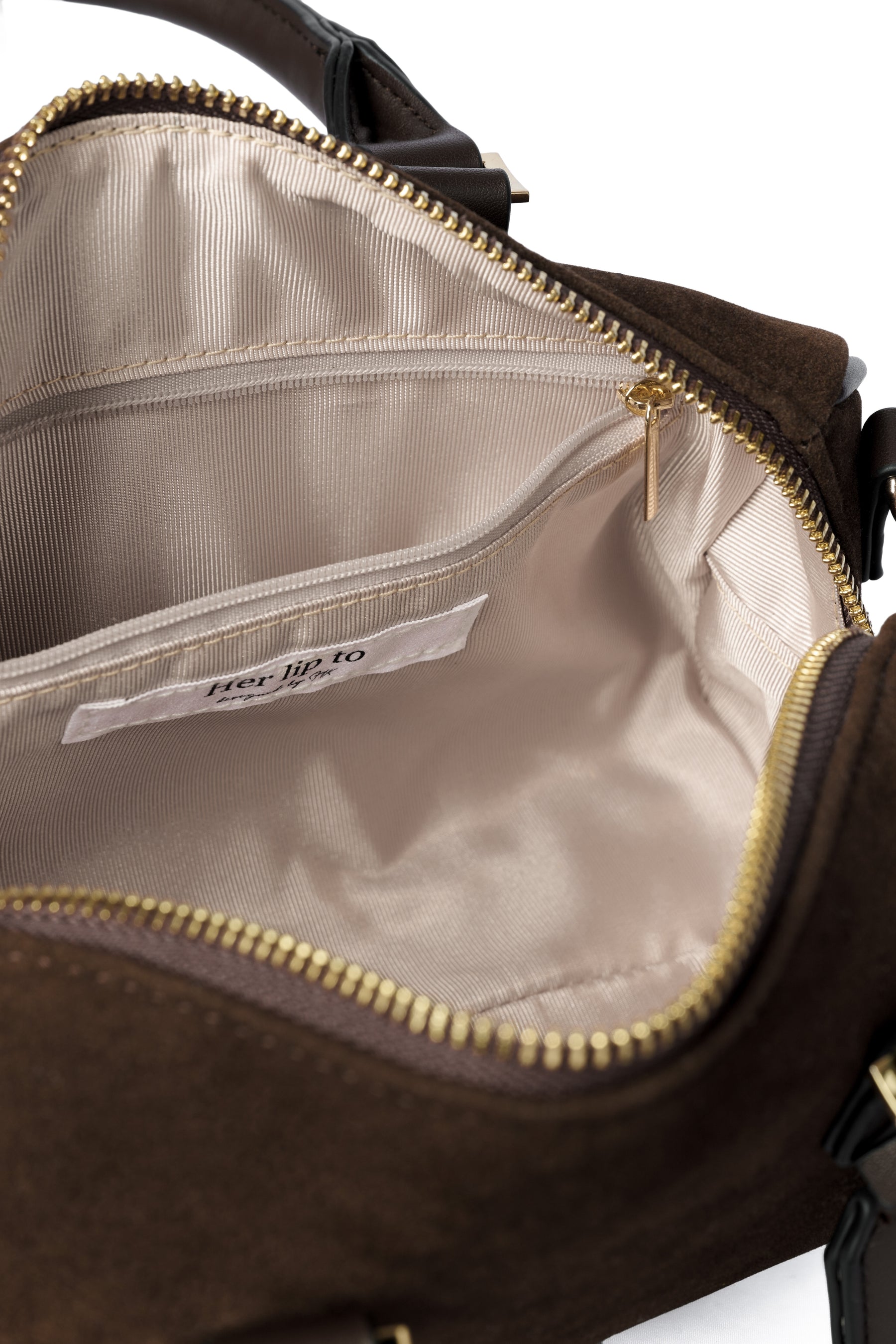 Suede Mini Boston Bag