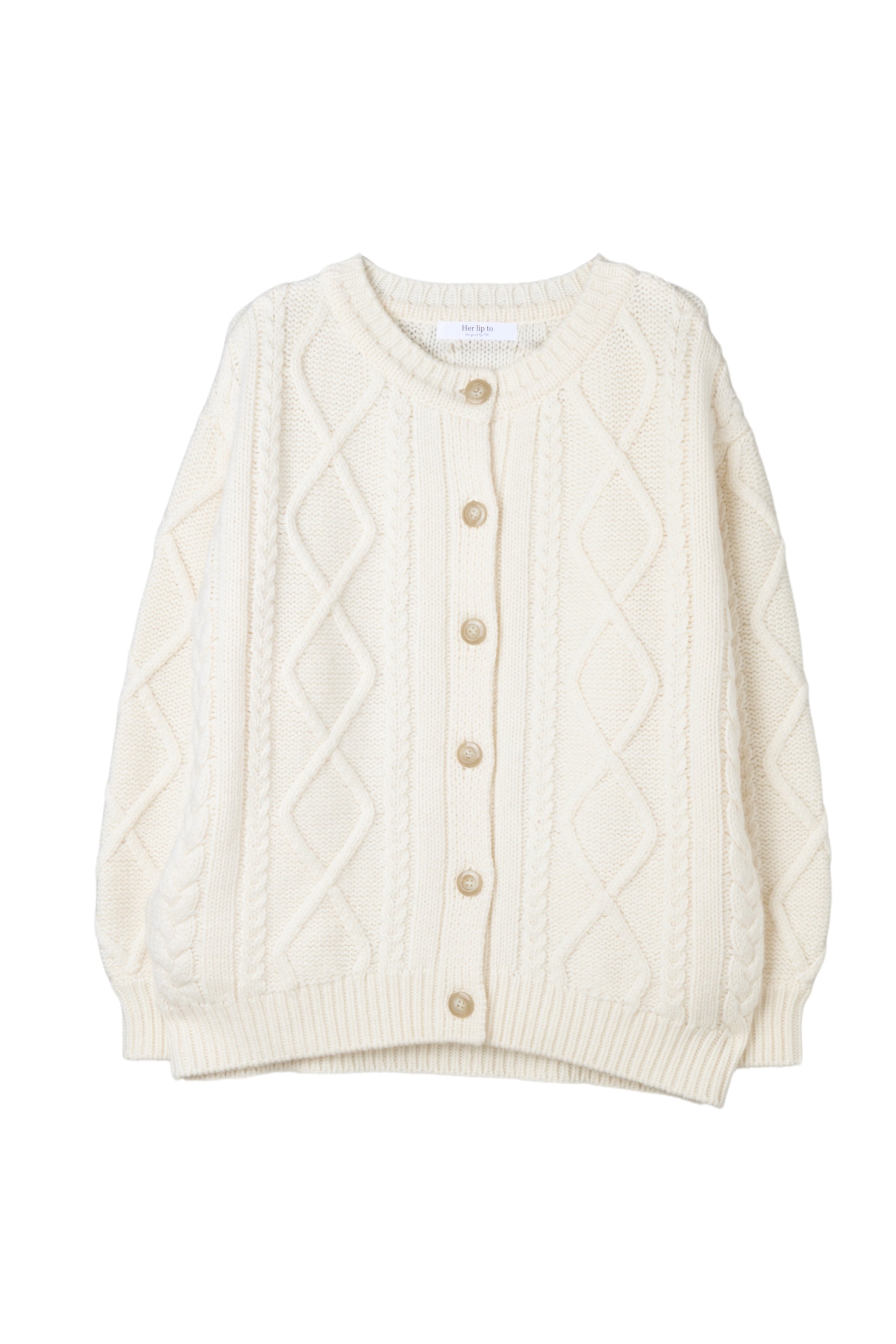 H Boa Cable Knit Cardigan