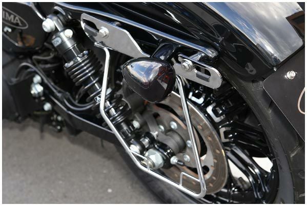 スポーツスター左側 キジマ サドルバッグガード オールインワン