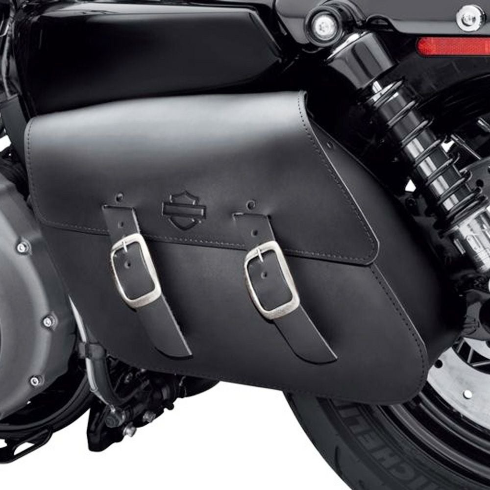 SALE】シングルサイド・スイングアームバッグ ブラックレザー スポーツ