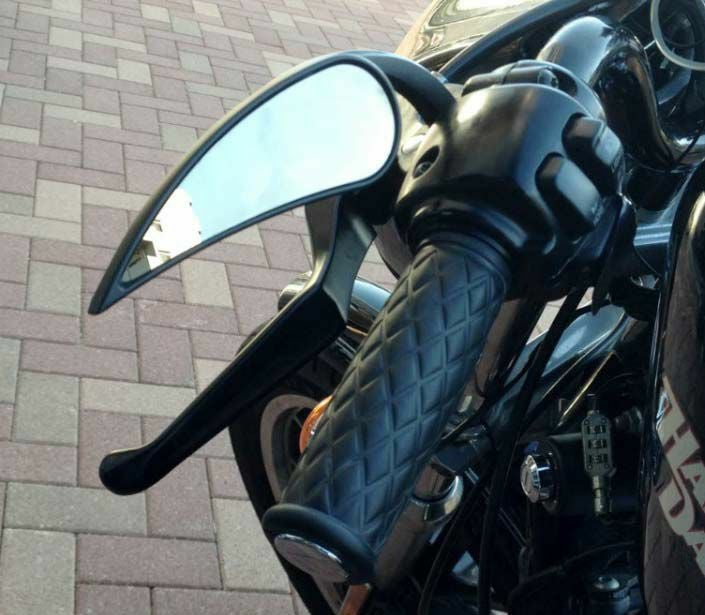 アレンネス ラッドII ティアドロップ・ミラー ブラック 右 |ハーレー