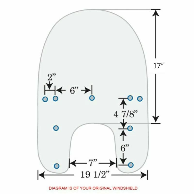 交換用ウインドシールド(クリア) 17インチ |ハーレーパーツ専門店 HDパーツ