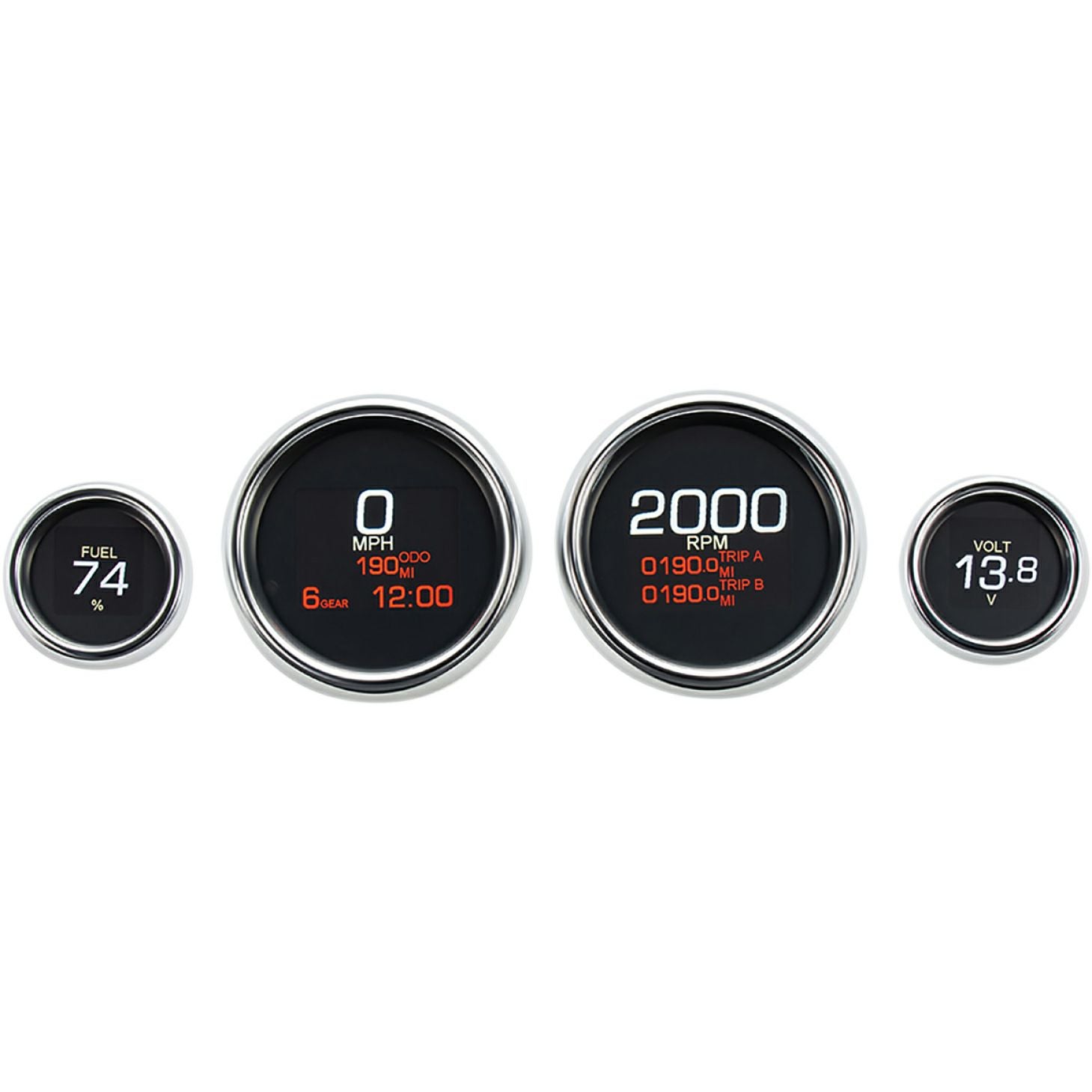 DAKOTA DIGITAL MLXシリーズ ハーレー、デジタル4ゲージキット