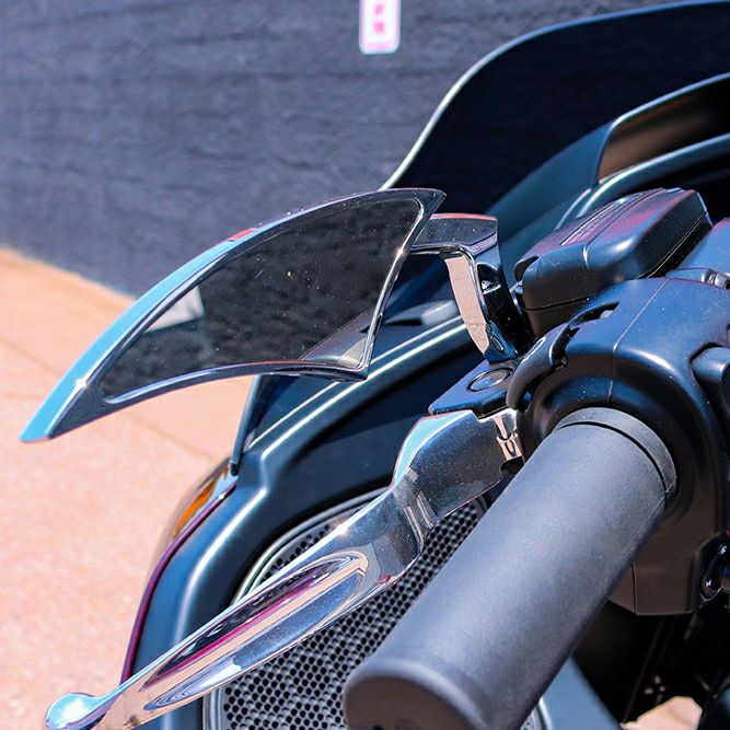 アレンネス ラッドII ティアドロップ・ミラー クローム 左 |ハーレー