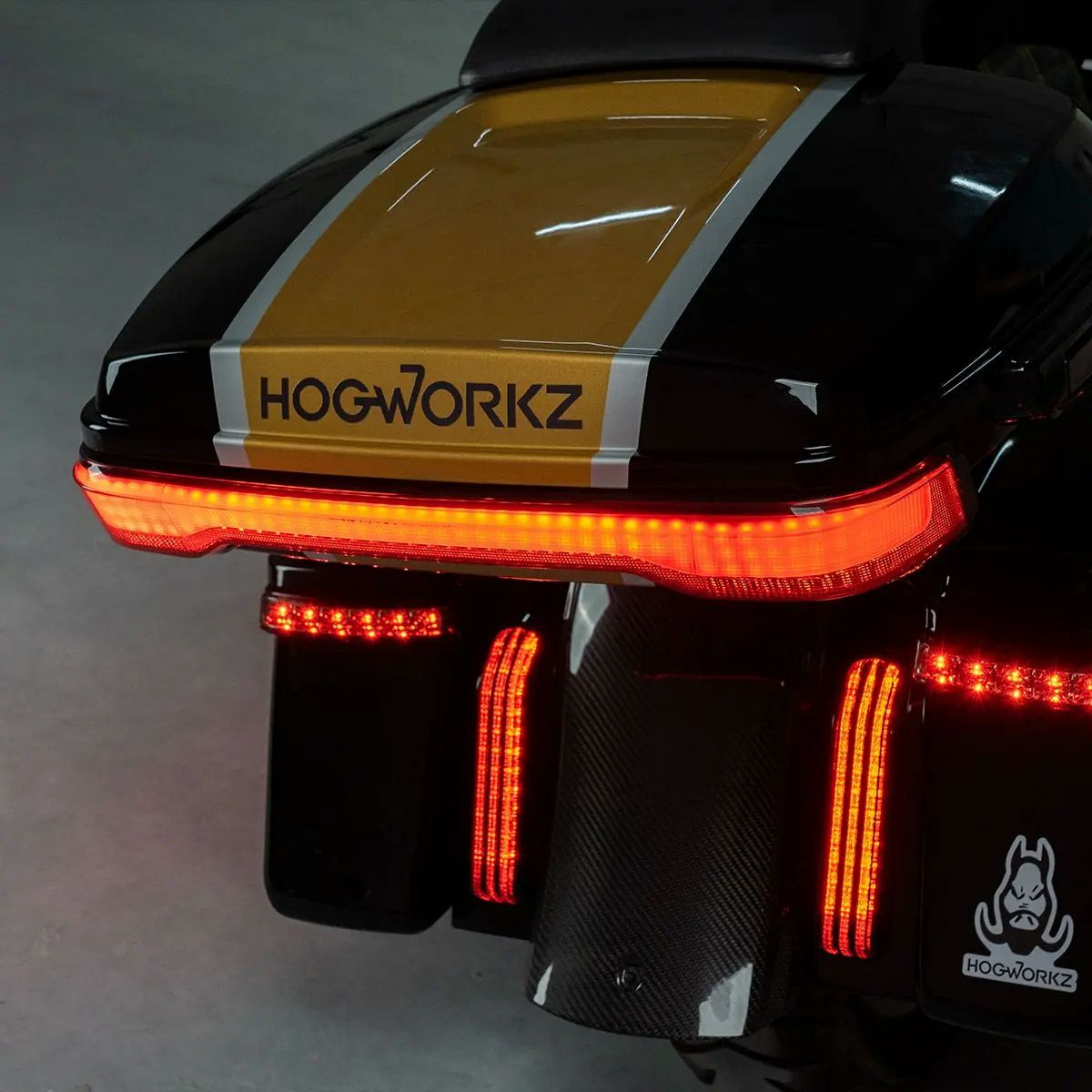 ハーレー、ツーリング2014年以降用ツアーパック用ライト、トリム