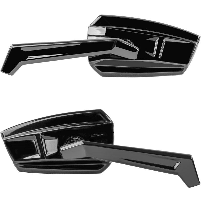 クリアキン ファントムミラー グロスブラック 左右セット |ハーレー