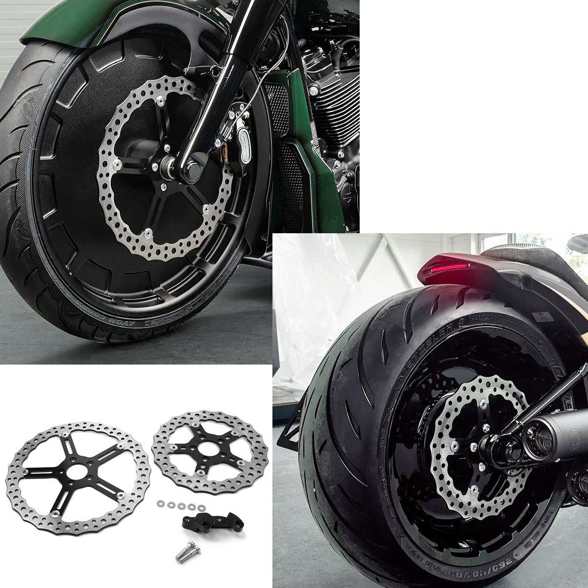 Killer Custom 15インチ ビッグブレーキローターキット M8ソフテイル