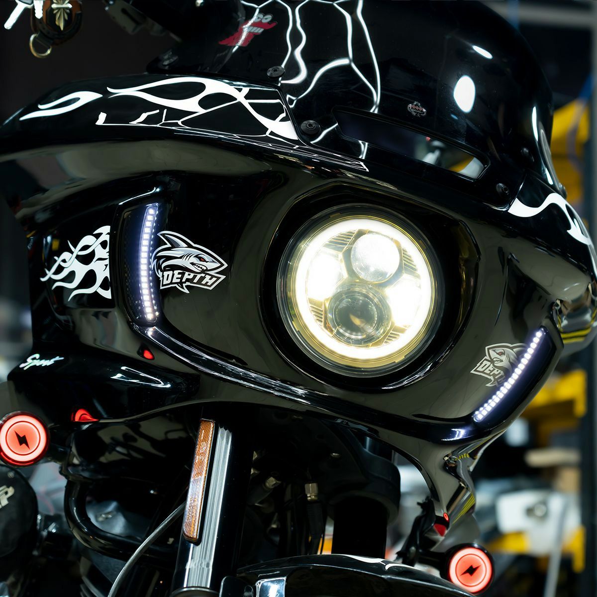 ローライダーST フェアリング サイドベント LEDウインカーライト