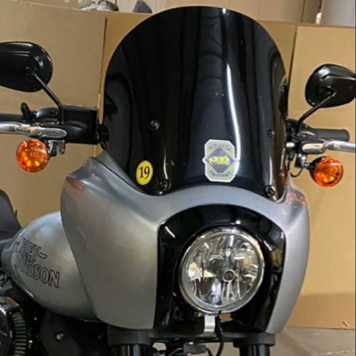 H-Dデタッチャブル クォーターフェアリング用リップシールド スモーク