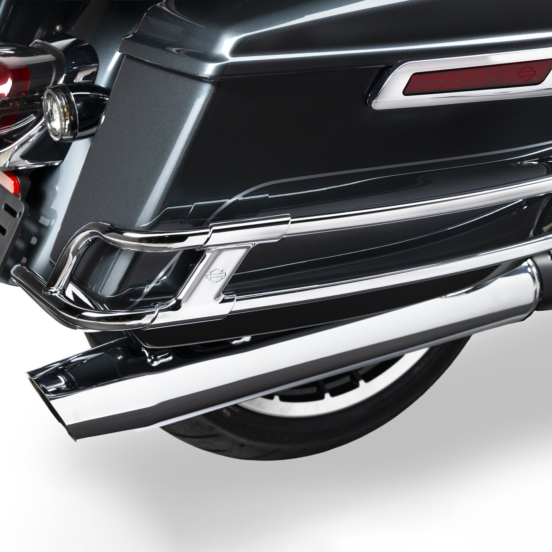 2024以降 ツーリング サドルバッグガードレール (クローム) |ハーレー