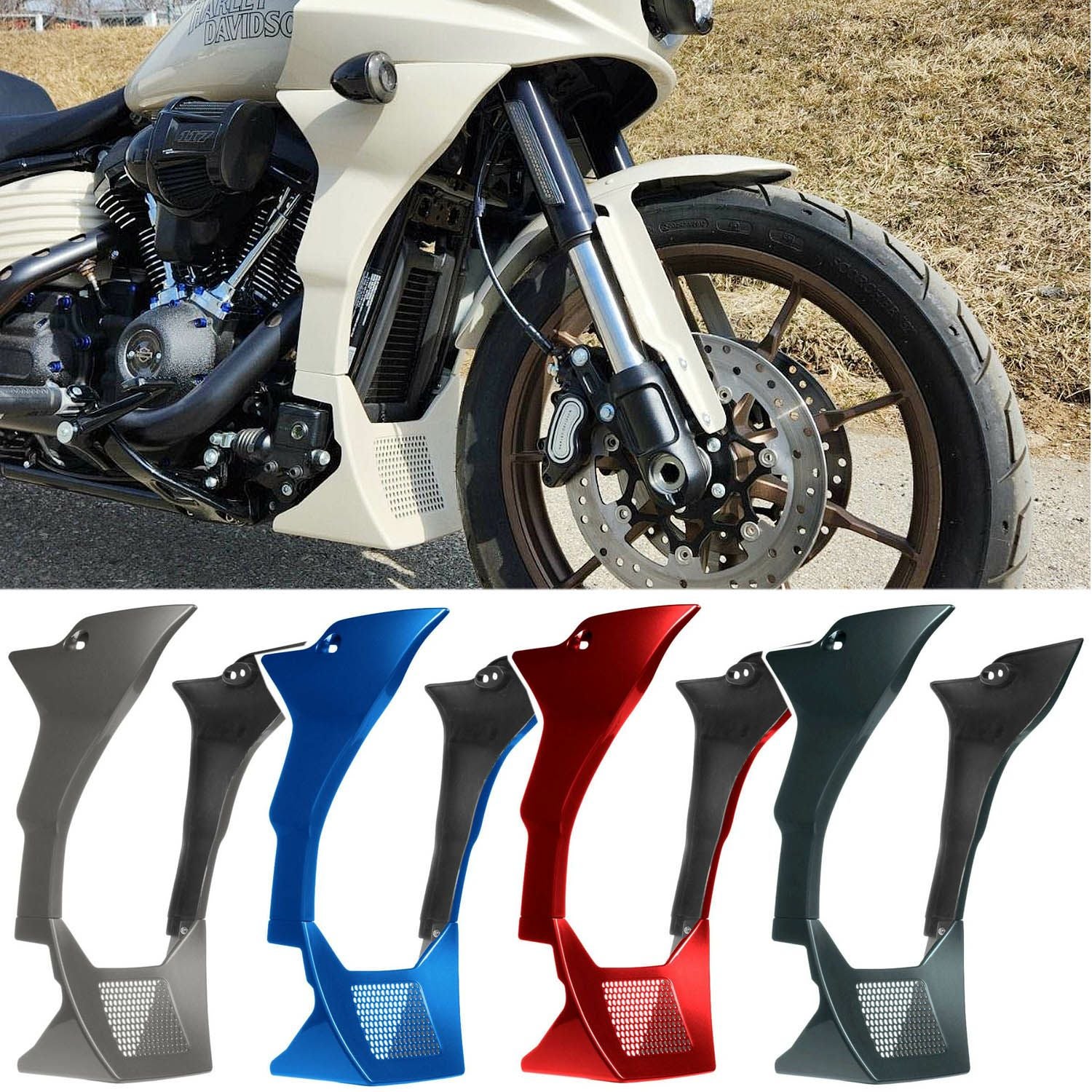 ローライダーST ロワーフェアリング スポイラー 純正カラー仕上げ