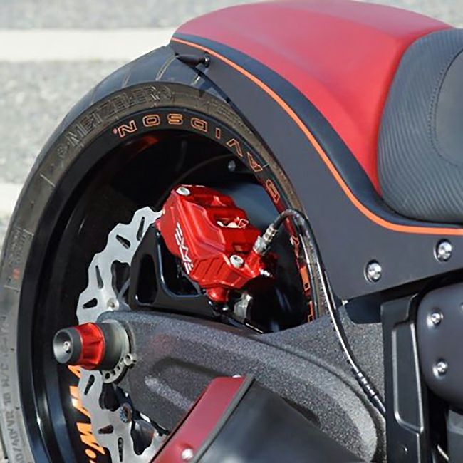 フロントブレーキキャリパーキット シングルディスク用 レッド