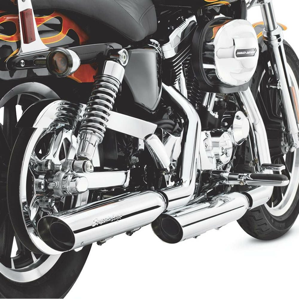 スクリーミンイーグル・マフラー スラッシュダウン クローム 2004