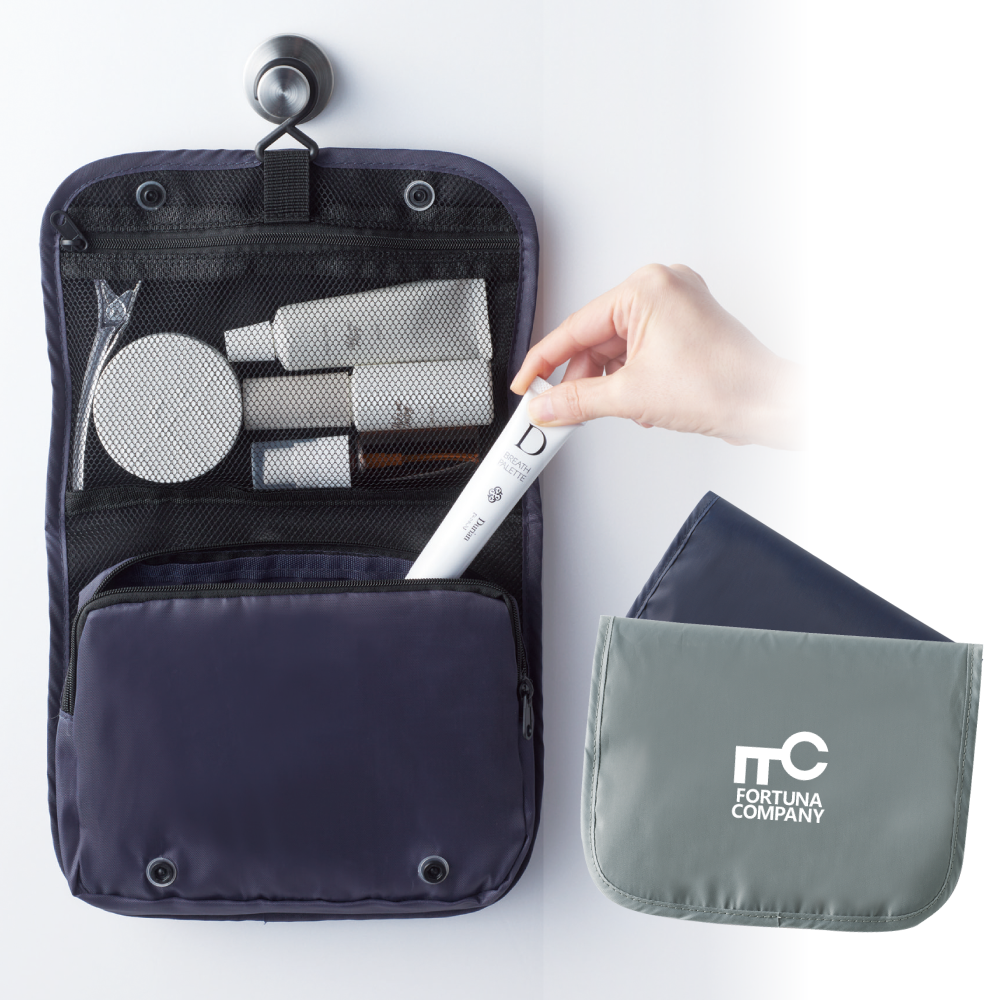 ツアライズ 外せて便利 トラベルポーチ【販促花子ノベルティ】