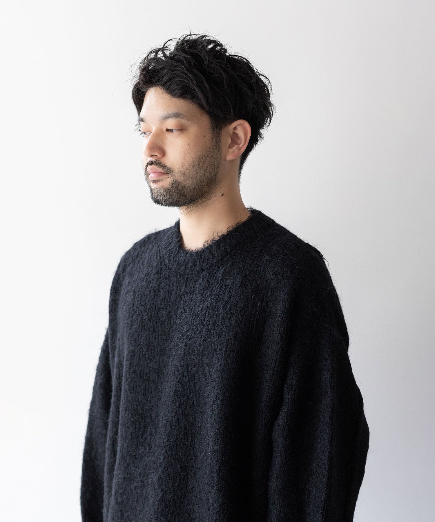 stein / シュタイン】KID MOHAIR KNIT LS - BLACK | 公式通販サイト