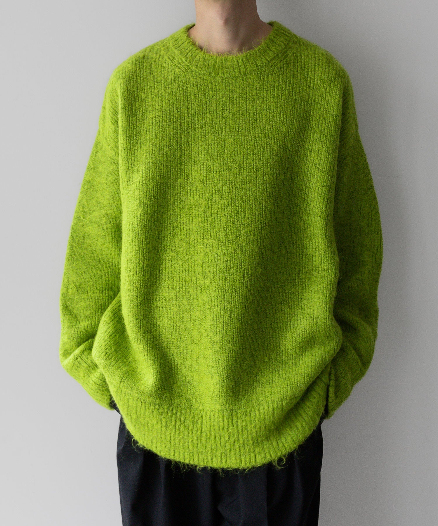 stein / シュタイン】KID MOHAIR KNIT LS - YELLOW GREEN | 公式通販