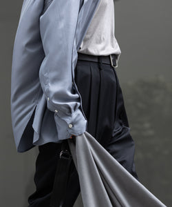 stein / シュタイン】BELTLESS WIDE TROUSERS - BLACK | 公式通販