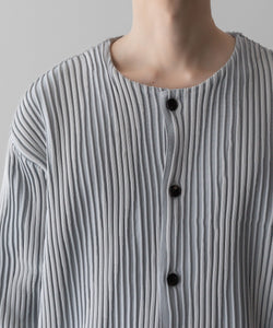 ssstein / シュタイン】OBLIQUE PATTERNED KNIT CARDIGAN - GREY