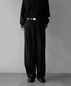 ssstein / シュタイン】LONG WIDE TROUSERS - BLACK | 公式通販サイト