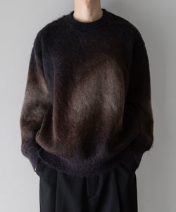 stein / シュタイン】GRADATION MOHAIR KNIT LS - CAMEL NAVY