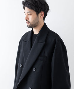 stein / シュタイン】EXTRA OVERSIZED DOUBLE BREASTED JACKET - BLACK