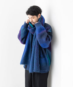 stein / シュタイン】OVERSIZED GRADATION MOHAIR LS - BLUE BLACK