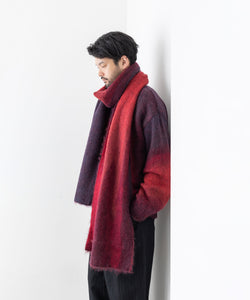 stein / シュタイン】GRADATION MOHAIR MUFFLER - RED | 公式通販