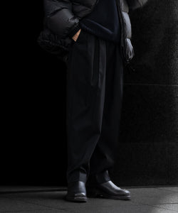 stein / シュタイン】DOUBLE WIDE TROUSERS - BLACK | 公式通販サイト