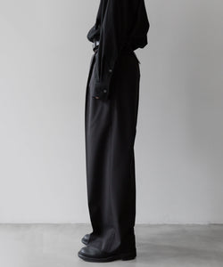 ssstein / シュタイン】LONG WIDE TROUSERS - DARK CHARCOAL | 公式