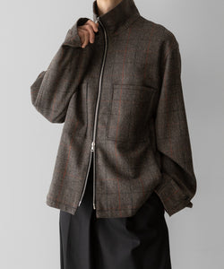 ssstein / シュタイン】DRIZZLER ZIP UP JACKET - GLEN CHECK | 公式