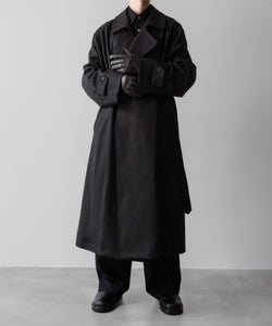 ssstein / シュタイン】OVERSIZED DOUBLE BREASTED COAT - DARK