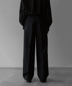 ssstein / シュタイン】LONG WIDE TROUSERS - BLACK | 公式通販サイト