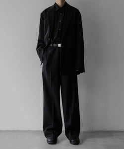 ssstein / シュタイン】LONG WIDE TROUSERS - BLACK | 公式通販サイト