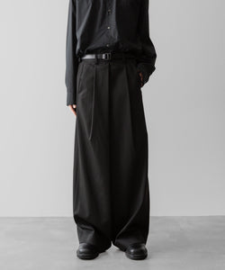 ssstein / シュタイン】OVERTUCKED EXTRA WIDE TROUSERS - DARK
