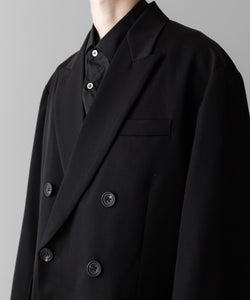 ssstein / シュタイン】OVERSIZED DOUBLE BREASTED JACKET - BLACK